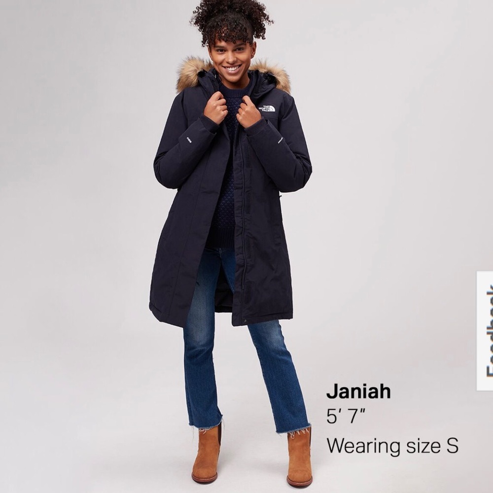 The North Face fur-trimmed women’s parka